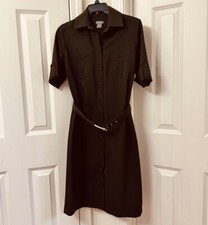 Ann Taylor Women's Short Sleeve Shirt Dress, Size-2