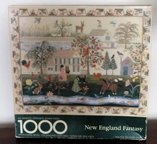 New England Fantasy Authentic Springbok Jigsaw Puzzle Vintage Complete