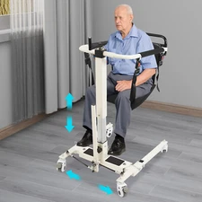 265 lbs Patient Lift Transfer Chair Portable Patient Lift Wheelchair for Elderly