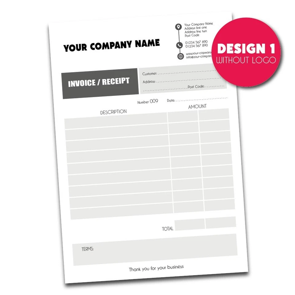 Personalised A4 Duplicate Invoice Book • Order Pad • NCR Pad • Receipt Pad - Image 4 of 4
