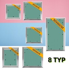 Reinigungsklappe Gipsfaserplatten mit AluRahmen Revisionstüre Trockenbau DE