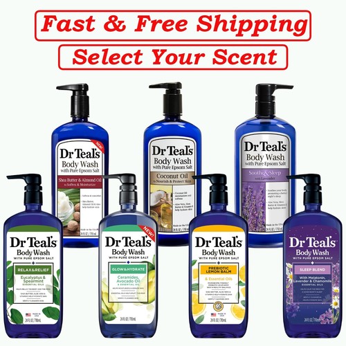 Dr Teal’s Body Wash, 24 flüssige Unzen, 2er-Pack - (wählen Sie Ihren Duft)