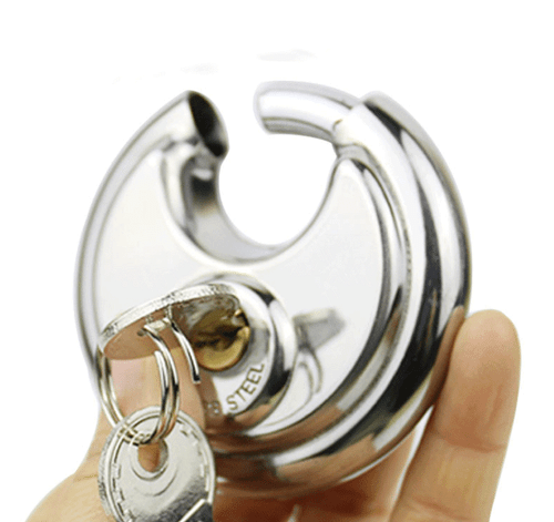 Candado disco con grillete cubierto de acero inoxidable modelo Master Lock 70 mm - Imagen 1 de 4