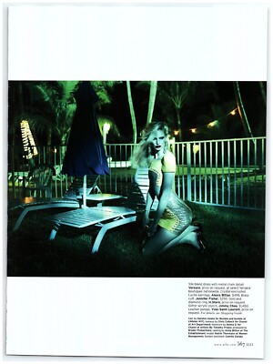 Katrin Thormann Pinup Versace Cetal Chain Detail Dress magazine CLIPPING photo