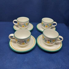 Vintage Collector's General Food International Promotional 4 Sets Cups/Saucers 