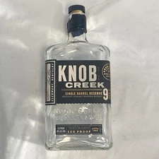 Knob Creek 9 Single Barrel Reserve (Empty Whiskey Bottle) With Cork!