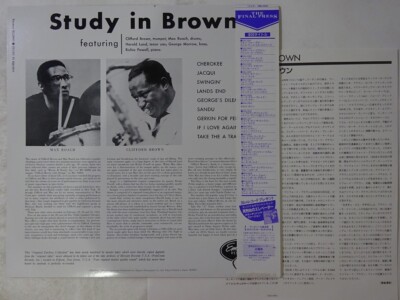 Clifford Brown And Max Roach Study In Brown EmArcy DMJ-5002 Japan