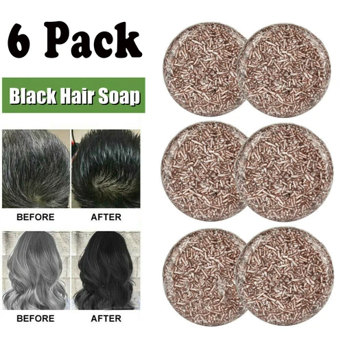 20/5X Cover Grey Bar Shampoo Soap Natural Polygonum Essences Hair Darkening Soap - Picture 28 of 32