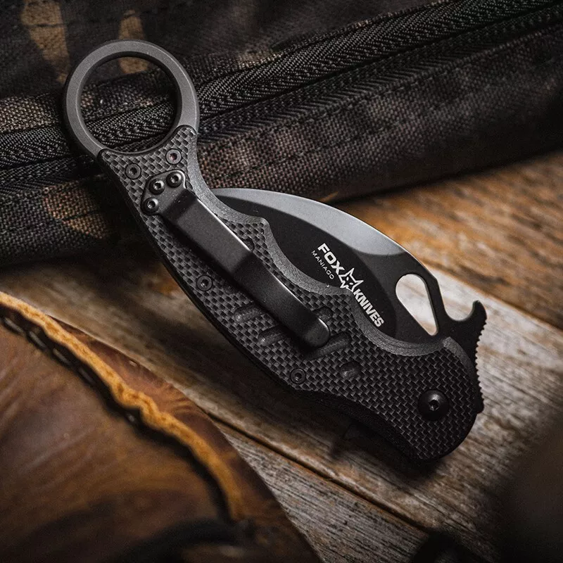 Cuchillos Fox 479 3" Cuchillo Karambit Plegable EDC G10 Mango Reversible Clip de Bolsillo Foto 3 de 4