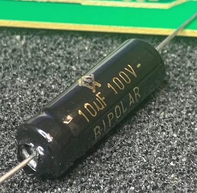 Sr Passives 10uF 100V 85° ASSIALE Bipolare Condensatore Elettrolitico Ø10x30mm