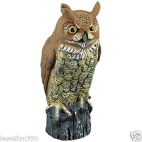 Great Horned Owl Decoy Bird & Rodent Repellent Great Horned Owl Decoy Bird & Rodent Repellent