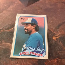 1989 MLB Topps 'Tiffany' Baseball | Cecil Fielder | #541 | Toronto Blue Jays