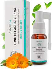 Lung Cleansing Spray   Respiratory Support, Mucus Relief and Lung Cleanse   Supp