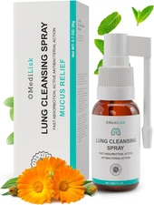 Lung Cleansing Spray – Respiratory Support, Mucus Relief and Lung Cleanse – Supp