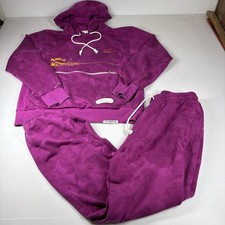 NIKE Dri-FIT Standard Issue Sweatsuit Hoodie Pants Cactus Flower Purple Men's M