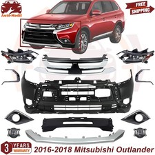 Front Bumper Cover & Grille Assembly For 2016-2018 Mitsubishi Outlander