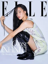 Elle Magazine December January 2025 Chase Infinity (Label on Front)