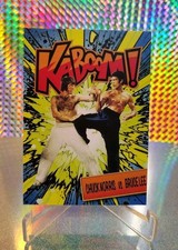 Custom Bruce Lee Chuck Norris Kaboom Fan Art  Card