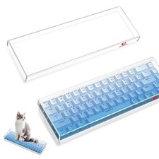 KC02 Acrylic Clear Transparent Keyboard Cover(12.28*4*0.9’’) with Dustproof W...