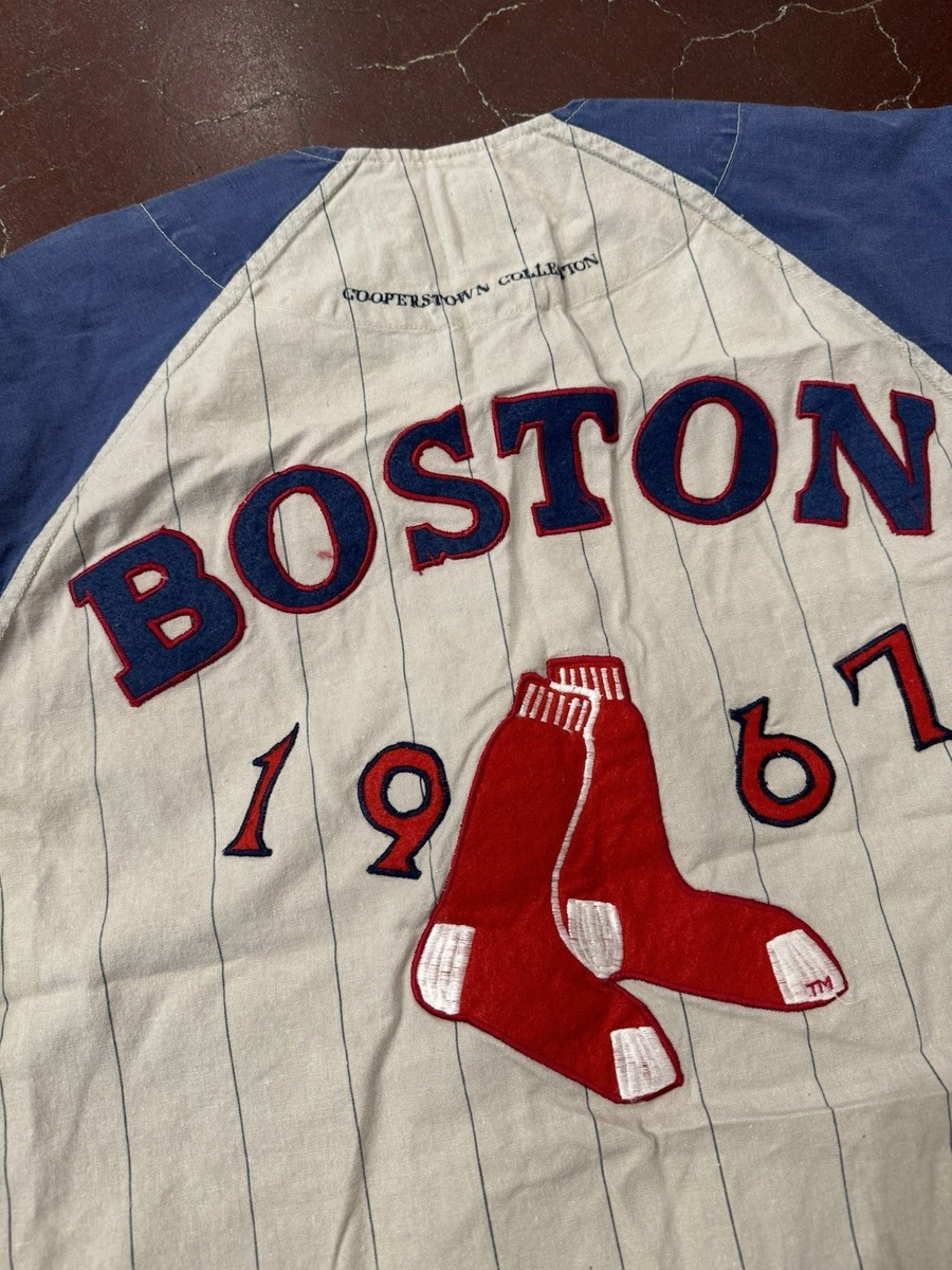 MIRAGE First String RED SOX ベースボールシャツ Vintage Baseball Shirt 90s Red Sox Cooperstown Mirage First