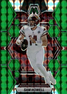 2023 Panini Mosaic Sam Howell #243 Green Mosaic Washington Commanders 30J