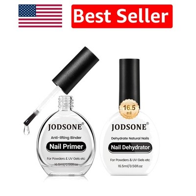 2 Bottles of  Nail Dehydrate & Primer for Healthy, Long-lasting Nails