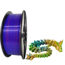 1KG 1.75mm Tri-Color Silk Blue/Green/Orange,PLA Filament,3D Printer Filament