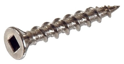41597 Stainless Steel Square Drive Deck Screw, 8 X 1-1/4-Inch Pack of 25