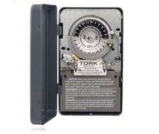 Tork 1109A Multi-Voltage Time Switch 120/208/277V Indoor Metal Case 24-Hour Time