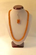 Vintage Amber Butter Color Antique Baltic Amber Beads 22 inches