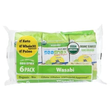 Organic Seaweed, Wasabi, 6 Pack, 0.18 oz (5 g) Each