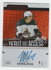 HOCKEY NHL 23/24 UD CREDENTIALS MICHAEL KESSELRING ROOKIE AUTO  12/45  #DTAA=KE