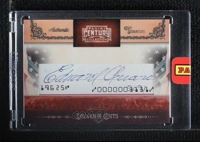 2010 Panini Century Collection Souvenir Cuts 2/100 Eddie Arcaro #16 Auto 0oa2