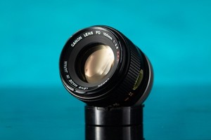 Canon 100mm F/2.8  Manual Focus Prime FD Mount Lens & Case
