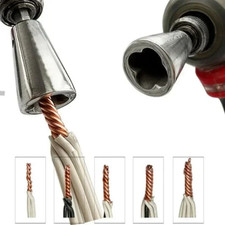 1pc Wire Twisting Tool for Drill Drivers Stainless Steel Electrician Connector