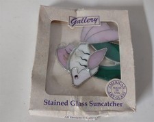 GALLERY INC GENUINE STAINED GLASS SUNCATCHER FISH