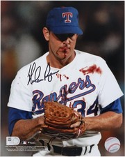 Nolan Ryan Houston Astros Autographed Bleeding 8