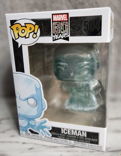 Funko Pop! Marvel | Iceman | #504 | 80th Anniversary X-Men | w/Soft Protector