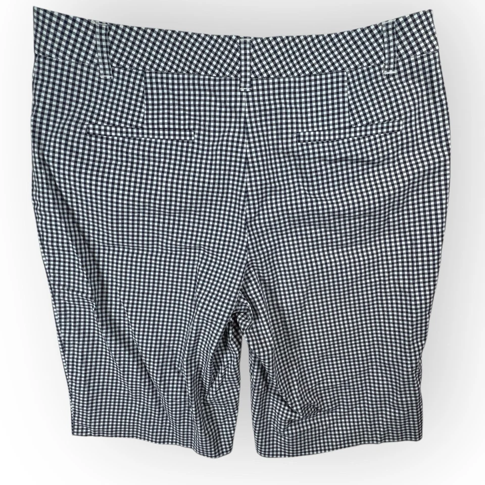 Pantalones Cortos de Vestido Jones New York Sport Azul Preppy A Cuadros Bermudas Para Mujer Talla 14 Foto 3 de 4