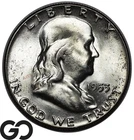 1953 Franklin Half Dollar, Lustrous Gem BU++