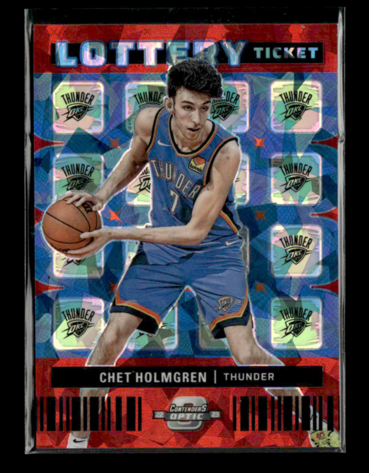 Chet Holmgren 2022-23 Contenders Optic Red Cracked Ice Lottery Ticket [jm26