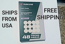 Parkside Furniture Soft Felt Pads Self Adhesive Diameter .98 Inches-25 mm 48 Pcs