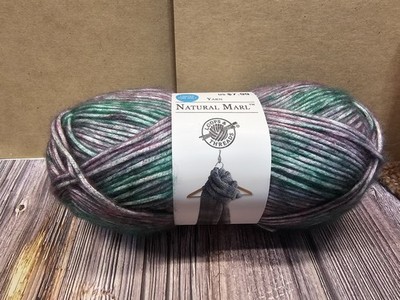New Loops & Threads Natural Marl Yarn EMERALD Skein 278 YDS 5.3 OZ DISCONTINUED