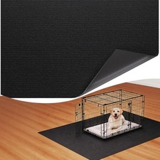 Dog Crate Mat, 46 in X 60 in Dog Playpen Mat Kennel Mat Black 60"L x 46"W