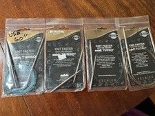 Four Addi TurboCircular Needles, Sizes US 5, 6, 7, 8; excellent!