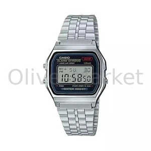 Casio A159W-N1 Vintage Digital Watch Silver Stainless Steel