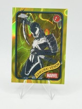 2025 Marvel Topps Chrome Samurai Venom 1st Appearance Yellow Lava Refractor #127