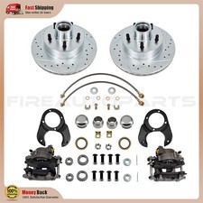 For Ford 1937-48 Spindle Disc Brake Kit 5 On 4-12 Drilled And Slotted Rotors For Ford 1937-48 Spindle Disc Brake Kit 5 On 4-12 Drilled And Slotted Rotors