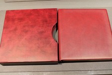 Lindner Ringbinder + Kassette Farbe rot Regular gebraucht mit 50 Blättern (S918)