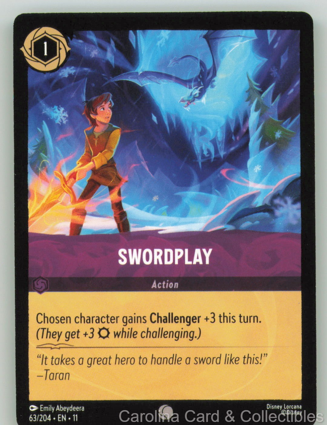Swordplay 63/204 Common Winterspell Lorcana Near Mint